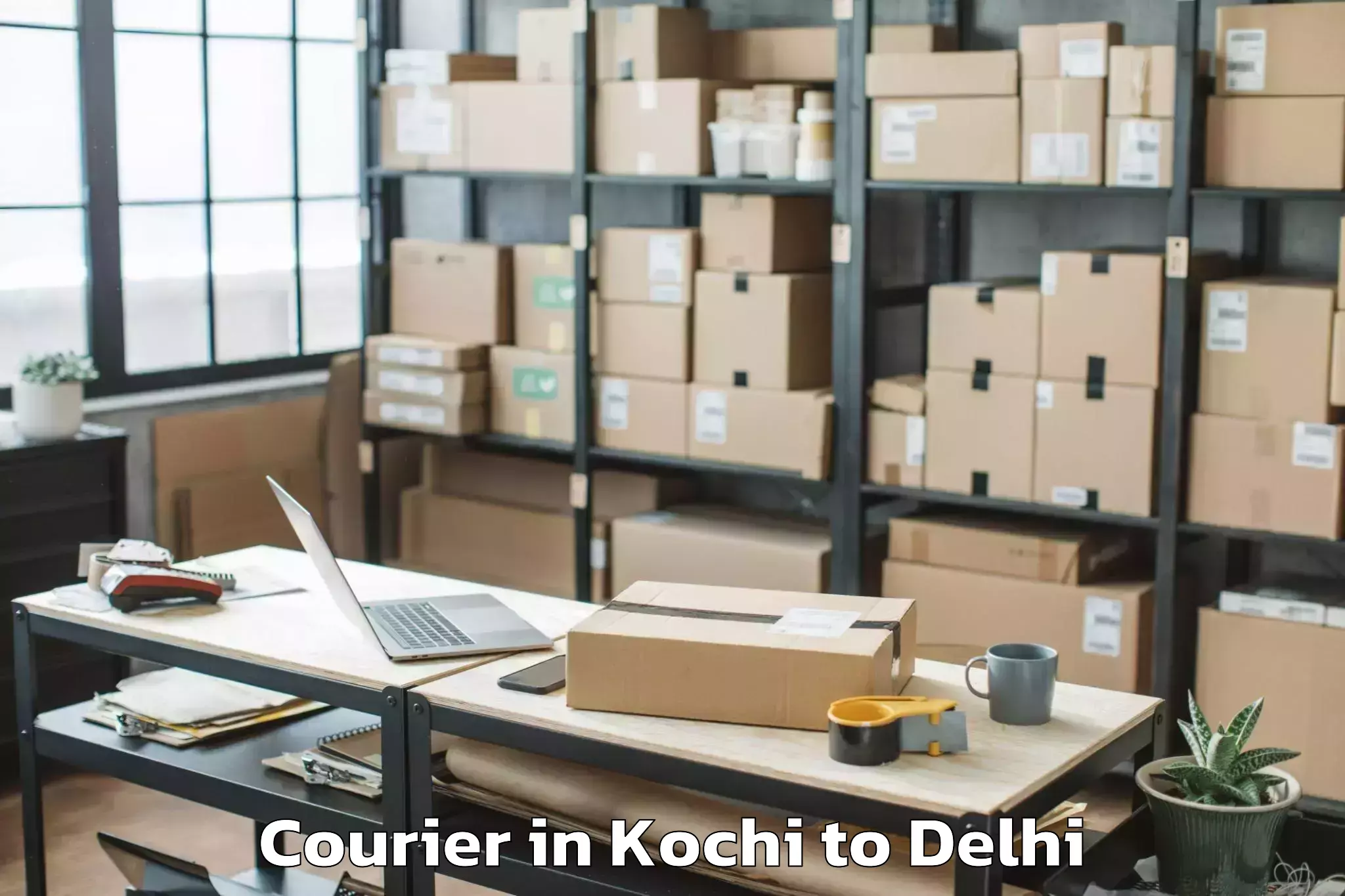 Book Kochi to D Mall Paschim Vihar Courier